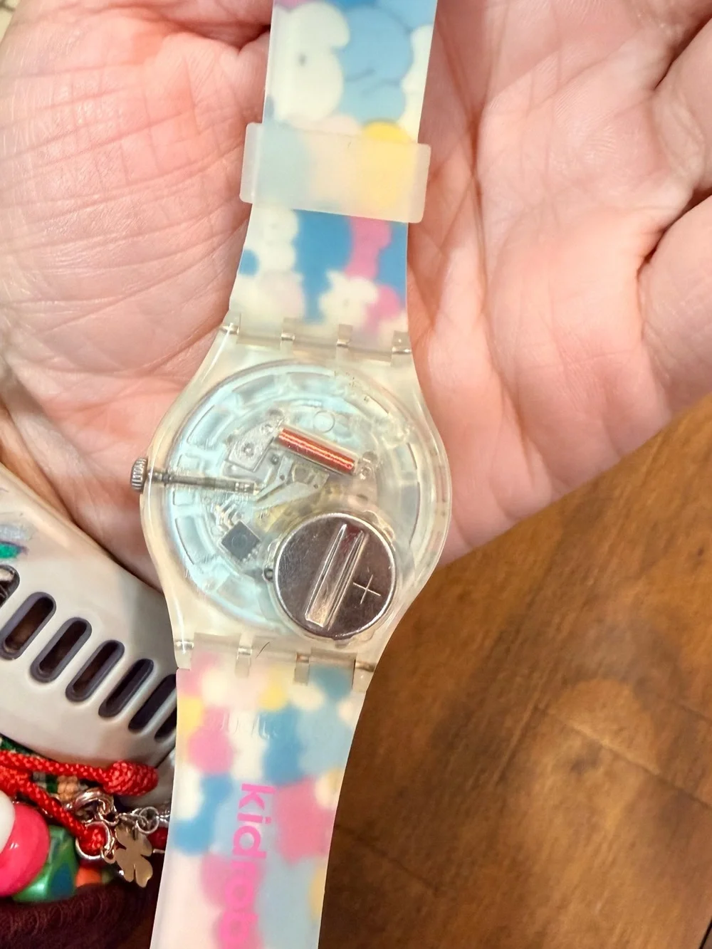 Swatch Multicolor Pop Art Pattern Watch - Pink Blue Yellow White